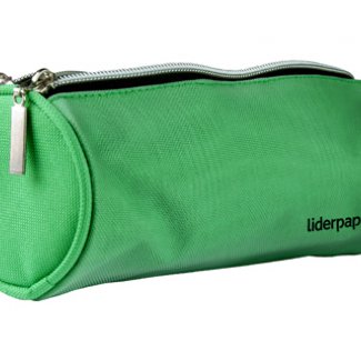 ESTOJO ESCOLAR LIDERPAPEL C/ FECHO DE NYLON VERDE  205X75X75MM