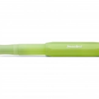KAWECO FROSTED SPORT FOUNTAIN PEN FINE LIME EF