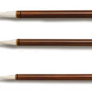 CONJUNTO 3 PINCEIS DE PELO CABRA PARA CALIGRAFIA