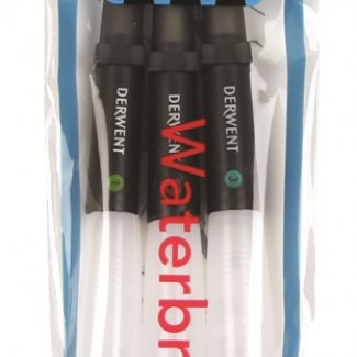 BLISTER PINCEL COM RESERVATORIO DE AGUA DERWENT 3 PONTAS