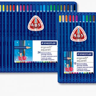 CAIXA 24 LAPIS COR ERGOSOFT AGUARELAVEIS