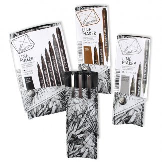 GRAPHIK LINE MARKER SET 6 GRAPHITE