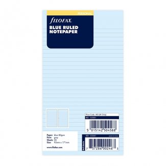 FILOFAX RECARGA PESSOAL PAUTADO BLUE 30 FLH