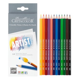 CAIXA ARTIST STUDIO WATERCOLOR CRETACOLOR - 12 CORES
