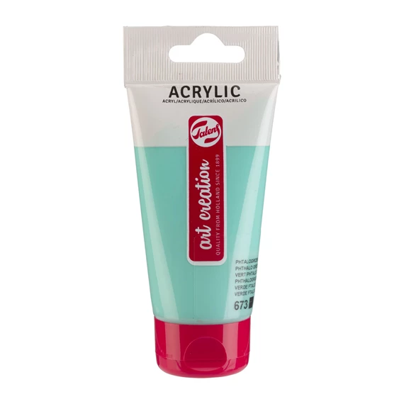 ACRILICO 75ML VERDE FTALO CLARO 673  ARTCREATION