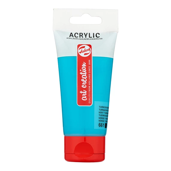 ACRILICO 75ML AZUL TURQUESA 661  ARTCREATION