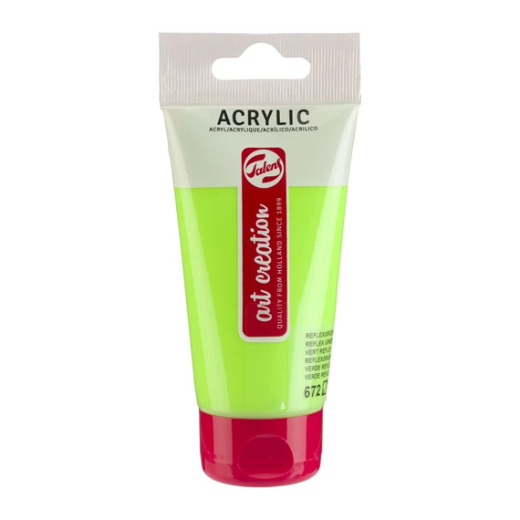 ACRILICO 75ML VERDE FLUORESCENTE 672 ARTCREATION