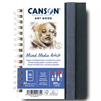 BLOCO DESENHO MIXED MEDIA ARTIST A5 300GR CANSON