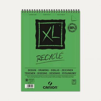 BLOCO XL ESBOÇO ESPIRALADO RECICLADO A4 50FLS 160GR CANSON