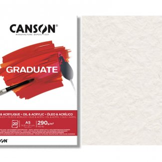 BLOCO ÓLEO E ACRILICO GRADUATE A5 20FS 290GR CANSON