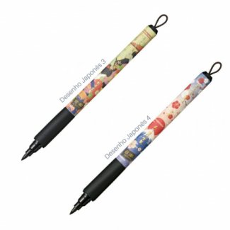 CANETA BIMOJI DESENHO JAPONÊS 3 KURETAKE