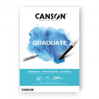 BLOCO AQUARELA GRADUATE A3 20FOLS 250GR CANSON