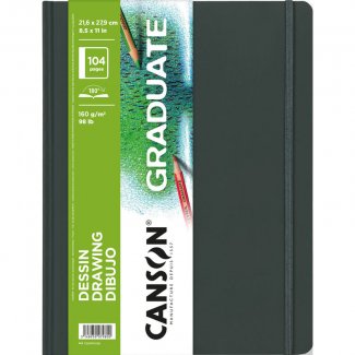 DIÁRIO GRÁFICO DESSENHO GRADUATE 21,6X27,9CM 160GR 52 FOLHAS CANSON