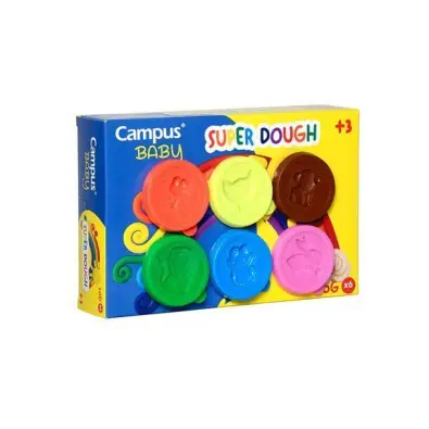 CONJUNTO PLASTICINA 6 CORES 50 GR + MOLDES