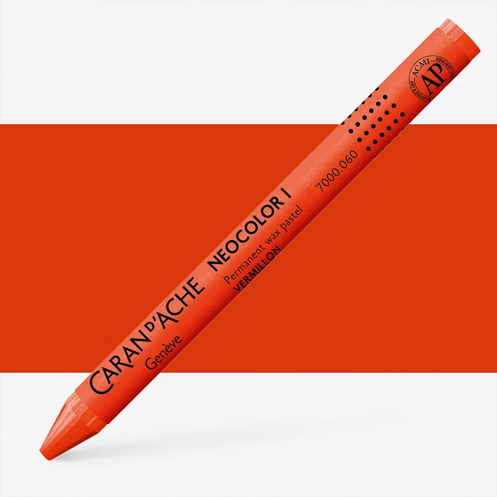 LÁPIS DE CERA NEOCOLOR I  VERMELHÃO CARAN D´ ACHE