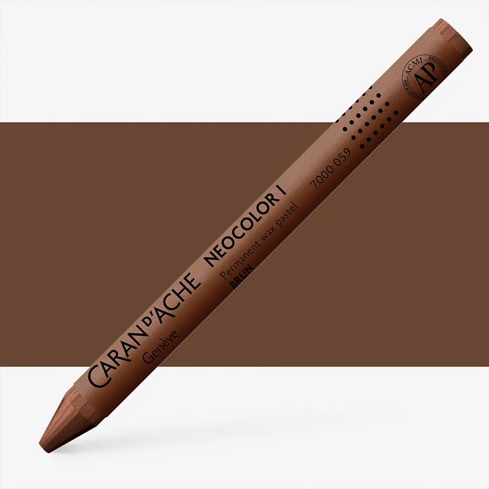 LÁPIS DE CERA NEOCOLOR I  CASTANHO CARAN D´ ACHE