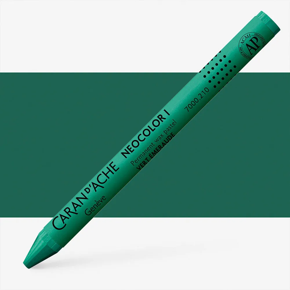 LÁPIS DE CERA NEOCOLOR I VERDE ESMERALDA CARAN D´ ACHE