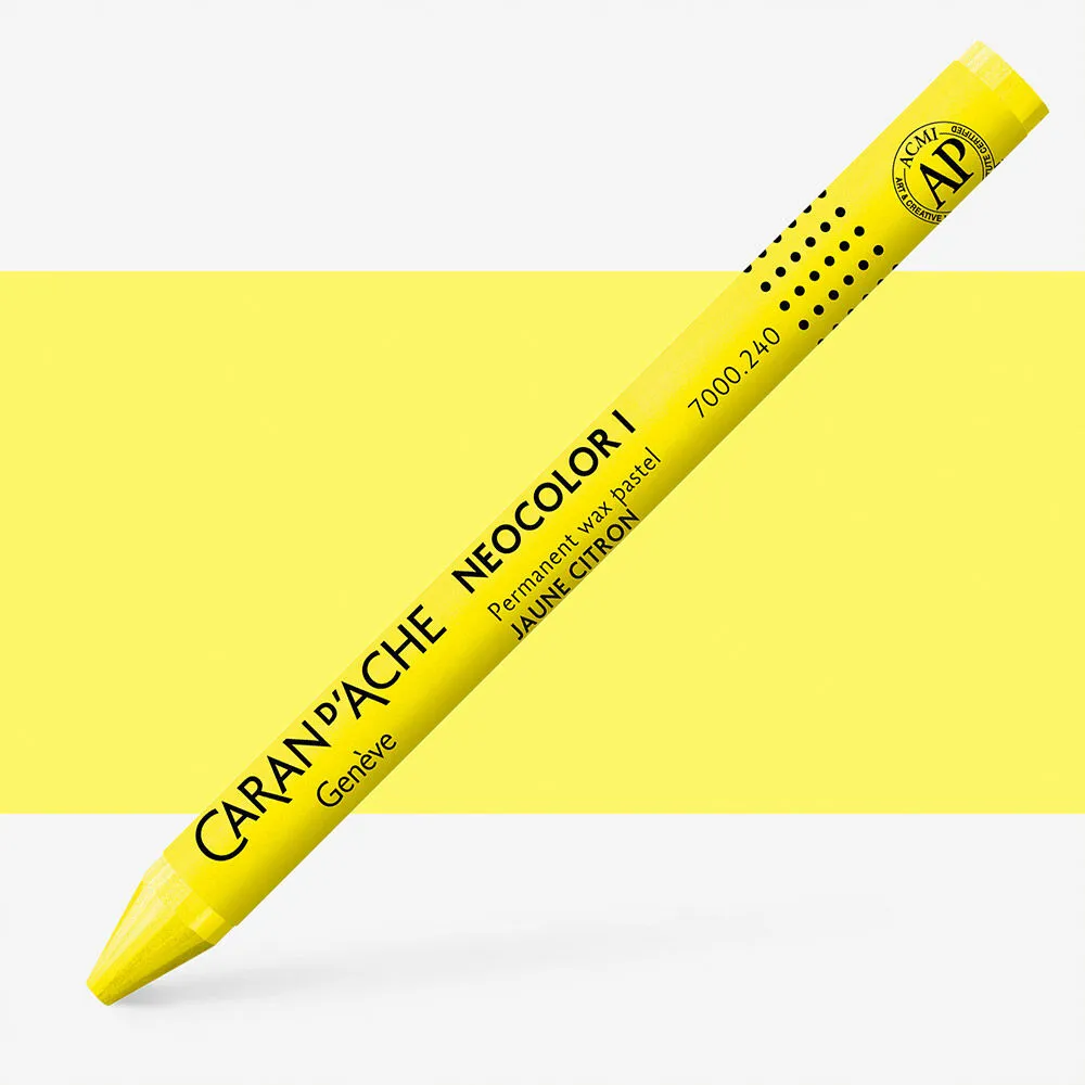 LÁPIS DE CERA NEOCOLOR I AMARELO LIMÃO CARAN D´ ACHE