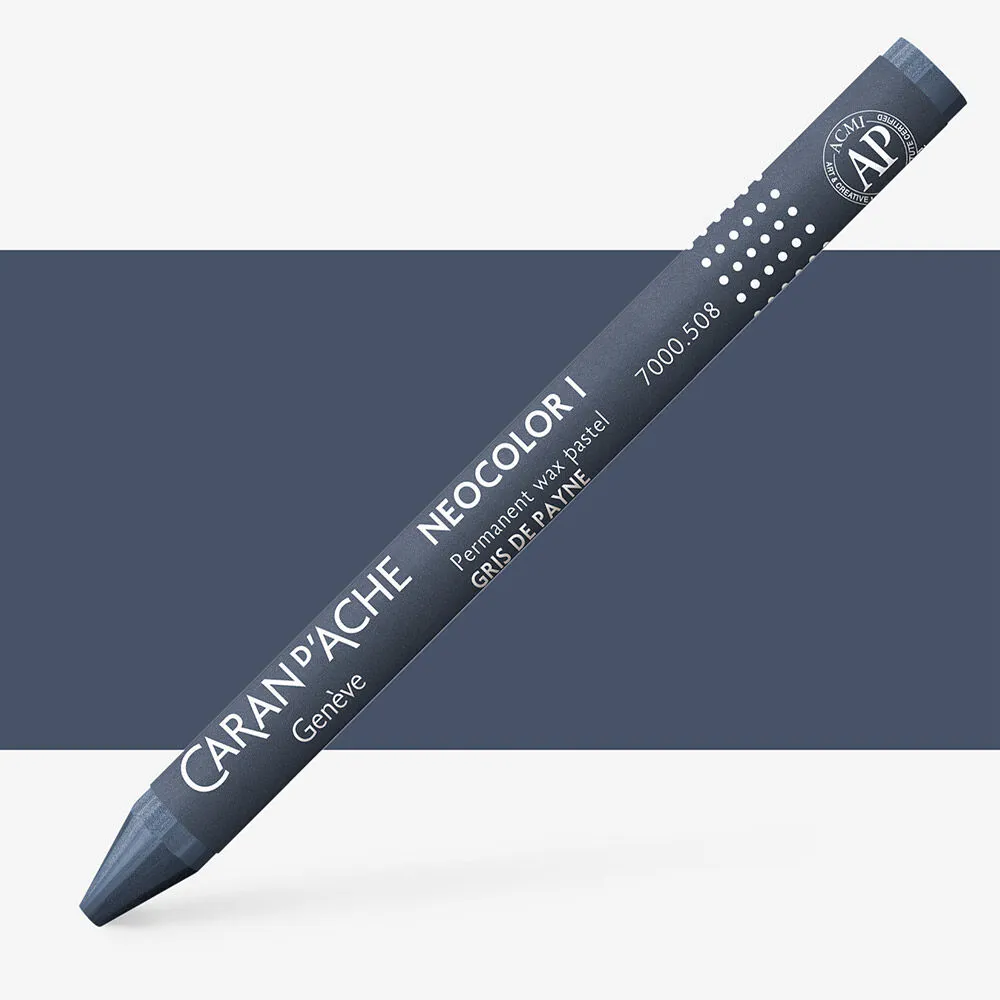 LÁPIS DE CERA NEOCOLOR I  GRIS DE PAYNE CARAN D´ ACHE