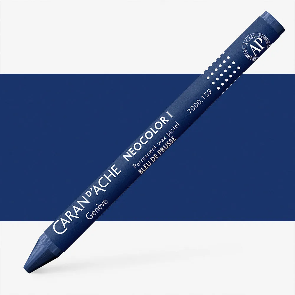 LÁPIS DE CERA NEOCOLOR I  AZUL PRUSSIA CARAN D´ ACHE