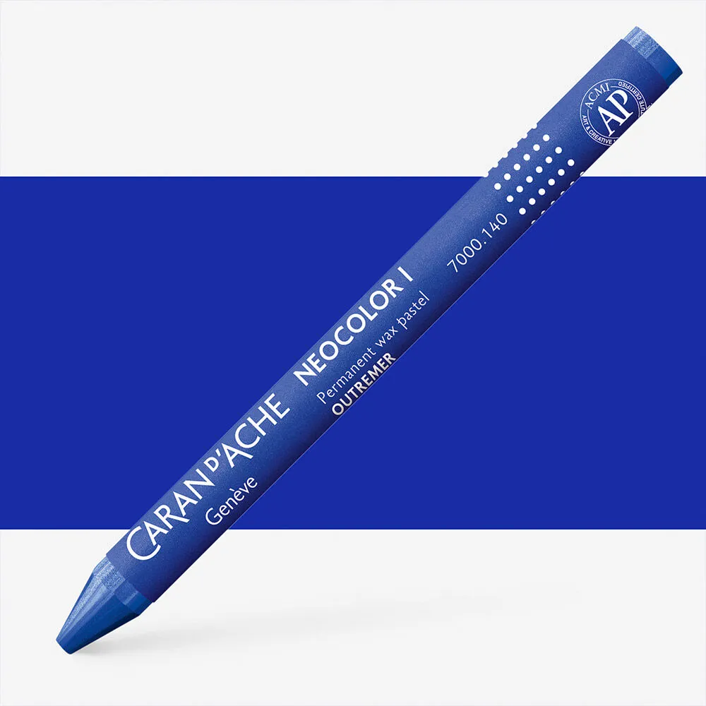 LÁPIS DE CERA NEOCOLOR I  AZUL ULTRAMARINO CARAN D´ ACHE