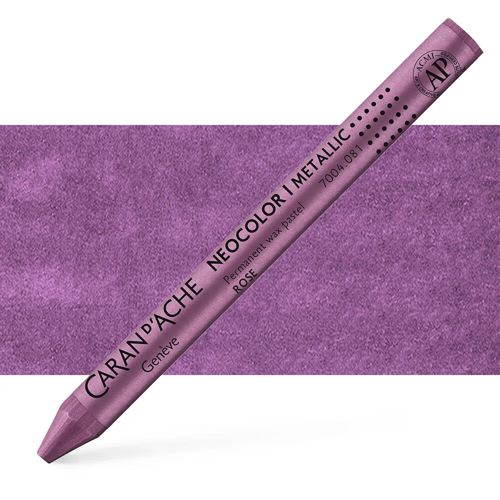 LÁPIS DE CERA NEOCOLOR I  METALICO ROSA  CARAN D´ ACHE