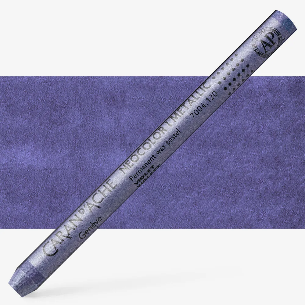 LÁPIS DE CERA NEOCOLOR I  METALICO VIOLETA  CARAN D´ ACHE