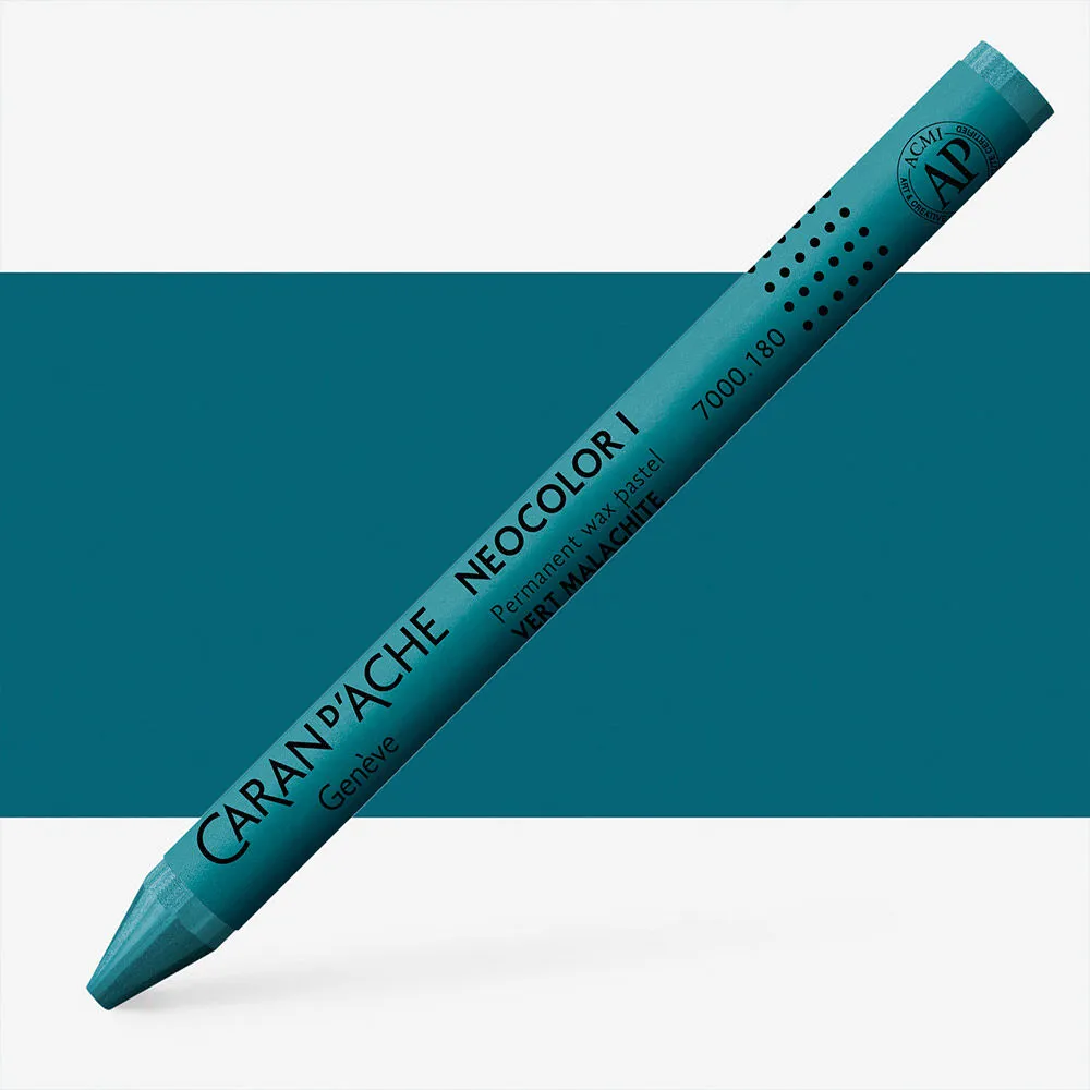 LÁPIS DE CERA NEOCOLOR I  VERDE MALACHITE CARAN D´ ACHE