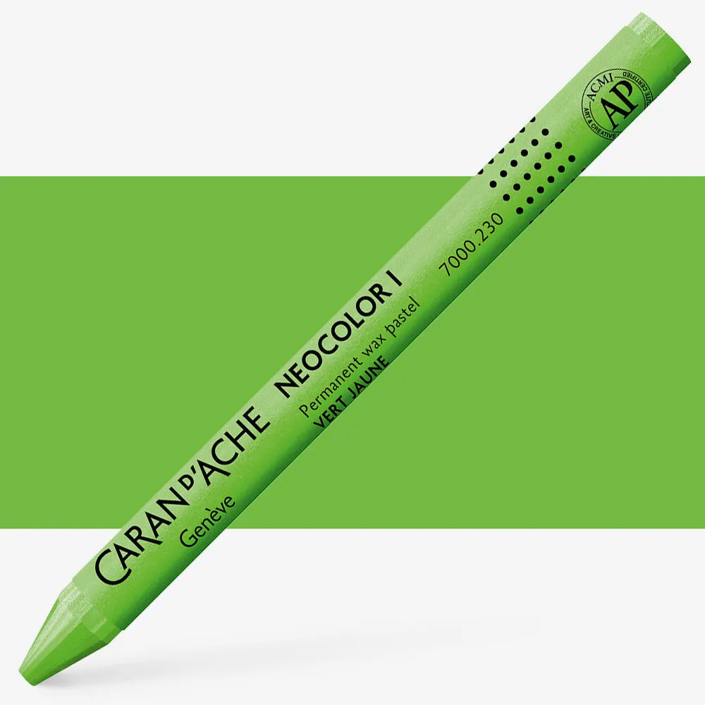 LÁPIS DE CERA NEOCOLOR I  VERDE AMARELADO CARAN D´ ACHE