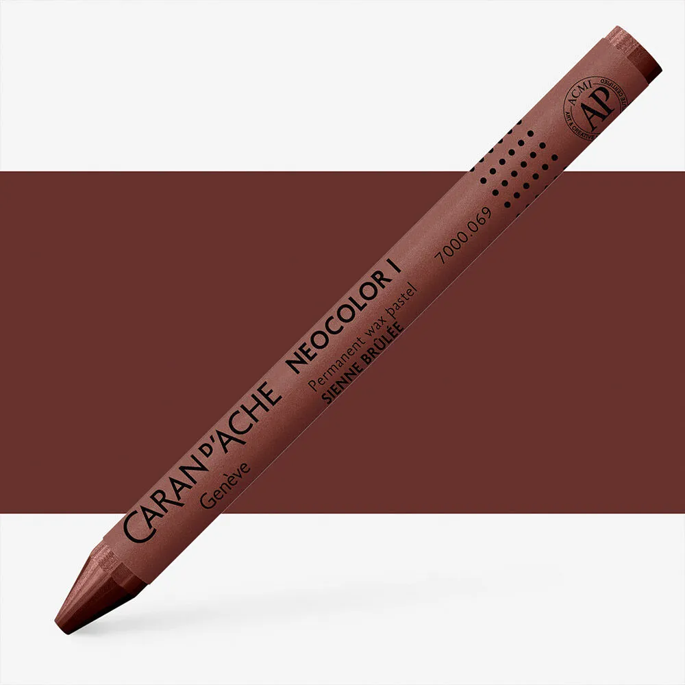 LÁPIS DE CERA NEOCOLOR I  BURNT SIENNA CARAN D´ ACHE