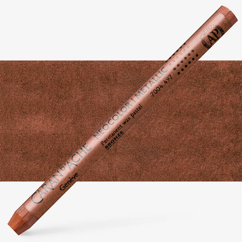 LÁPIS DE CERA NEOCOLOR I  METALICO BRONZE  CARAN D´ ACHE