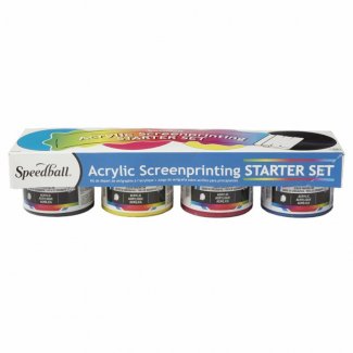 CONJUNTO INICIAÇÃO 4 TINTAS ACRILICAS SERIGRAFIA 118 ML