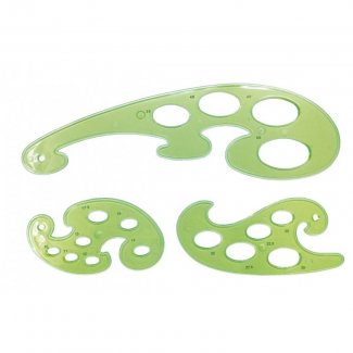 CONJUNTO CURVAS PLASTICO 3 PEÇAS