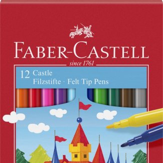 CAIXA C/12 MARCADORES FABER-CASTELL