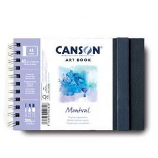 BLOCO AGUARELA ART BOOK MONTVAL A5 48 FOLHAS 300GR CANSON