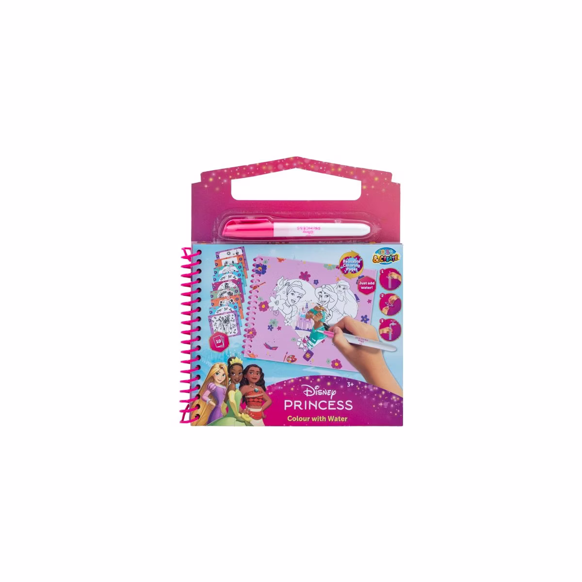 LIVRO DESENHO  COLORIR  COM AGUA - PRINCESAS