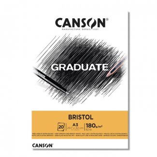 BLOCO EXTRALISO GRADUATE BRISTOL A3 20FLS 180GR CANSON