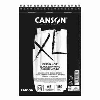 BLOCO XL A5 PRETO CANSON