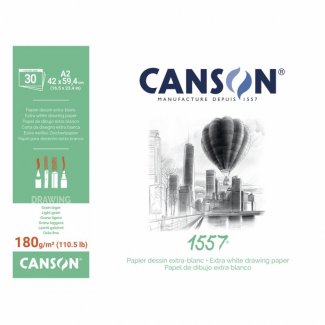 BLOCO DESENHO ESBOCO COLADO CANSON 1557 30 FLS 180 GRS A2 VERTICAL