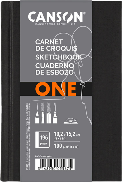 BLOCO  ONE ART 100GR LOMBADA 10,2X15,2  CANSON