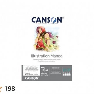 BLOCO COMIC & MANGA 12 FLH A3 250 GR CANSON