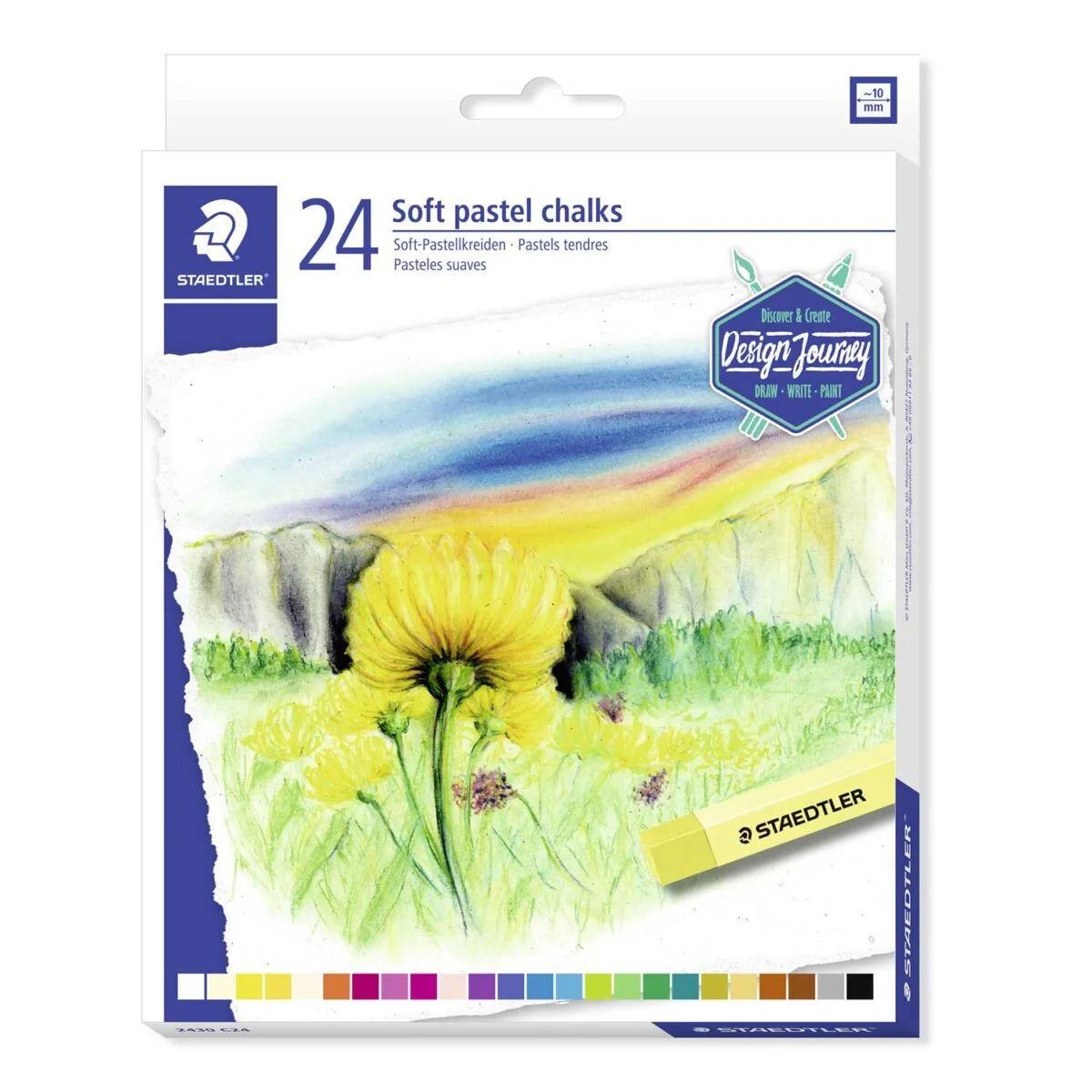 CAIXA 24 PASTEL SECO MACIO STAEDTLER