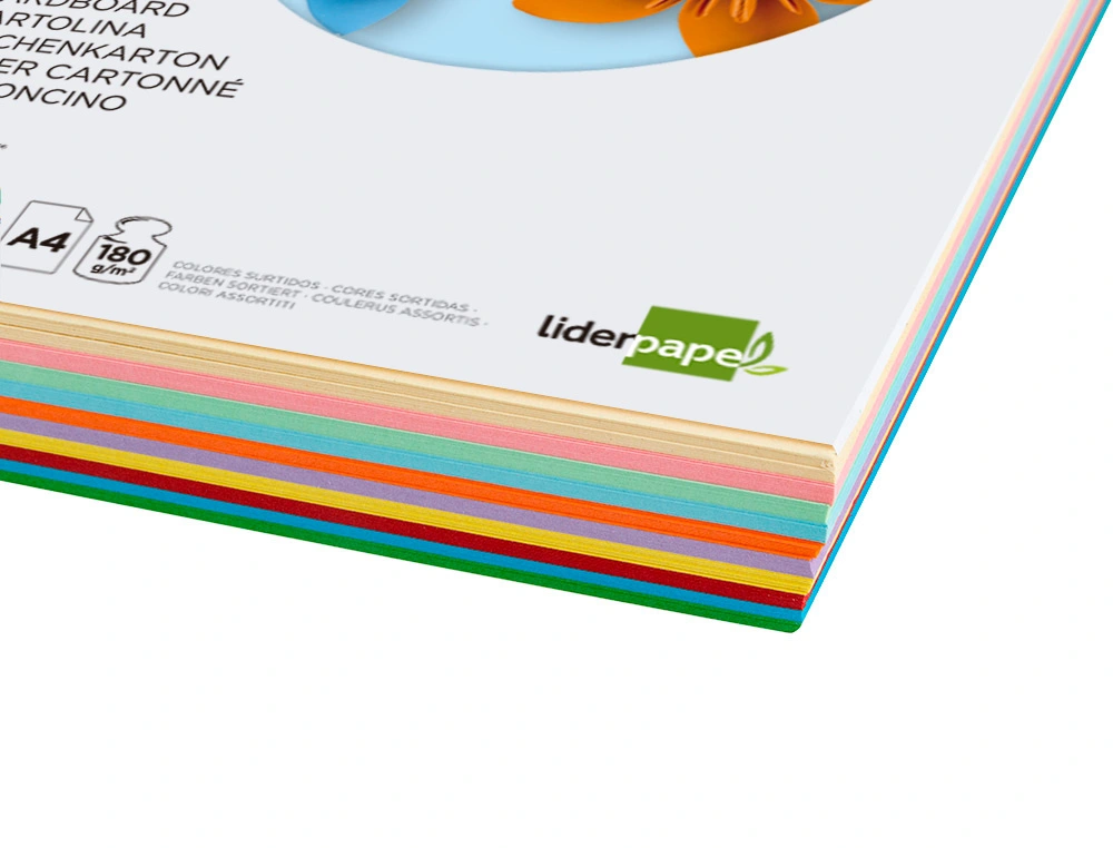CARTOLINA DIN A4 180 GR CORES SORTIDAS