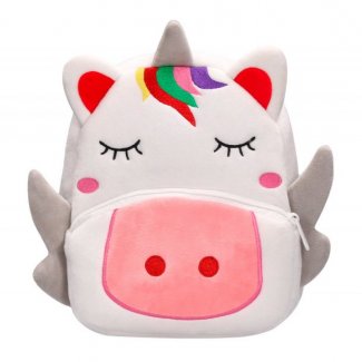 MOCHILA INFANTIL LIDERPAPEL UNICORNIO PELUCHE 260X100X240MM