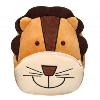 MOCHILA INFANTIL LIDERPAPEL LEÃO PELUCHE 260X100X240MM
