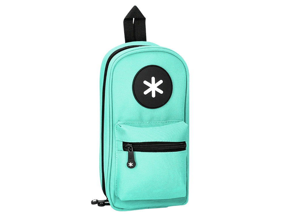 ESTOJO ESCOLAR ANTARTIK DE 4 COMPARTIMENTOS VERDE CLARO