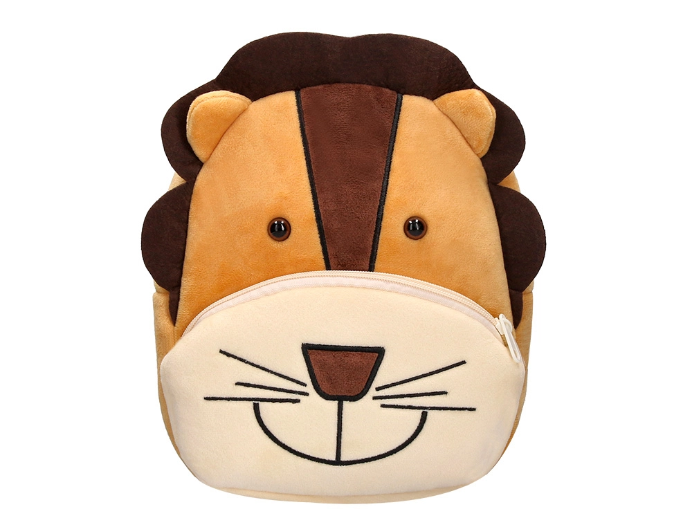 MOCHILA INFANTIL LIDERPAPEL LEÃO PELUCHE 260X100X240MM