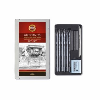 GIOCONDA ART SKETCING SET 8894 KOH-I-NOOR CX. METAL 11