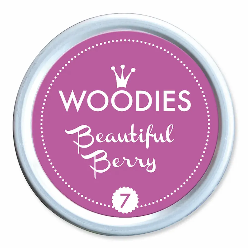ALMOFADA CARIMBO WOODIS BEAUTIFUL BERRY 7