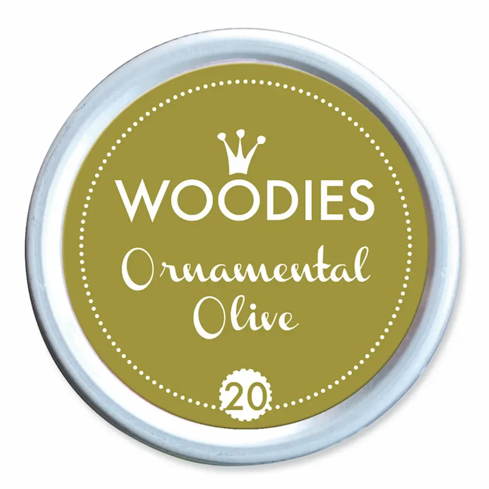 ALMOFADA CARIMBO WOODIS OLIVE 20